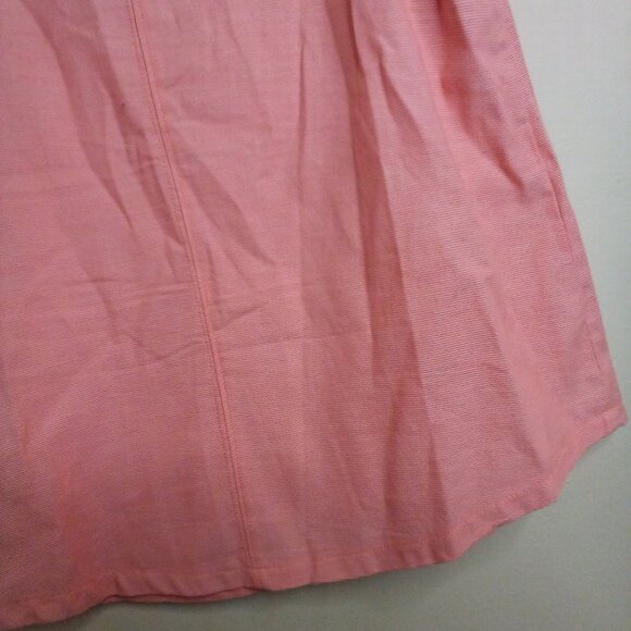 Ocean Coast Shirt Women M Sleeveless 100% Cotton Peach Orange - Picture 16 of 16